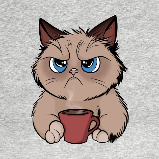 Cat Needs Coffee by rmcbuckeye